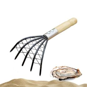 Short Clam Rake With Mesh Pocket Seaside Beach Rake