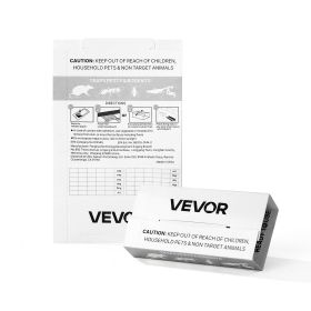 VEVOR Insect Glue Trap, 36 Pack Glue Boards, Peanut Scent, Foldable Design Sticky Pest Control Adhesive Sticky Traps Indoor for Home