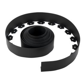 VEVOR Landscape Edging, 33 ft x 4 in Plastic Garden Border Edging with 30 Spikes & 2 Ground Stakes, No Dig, Flexible Lawn Edgings Roll